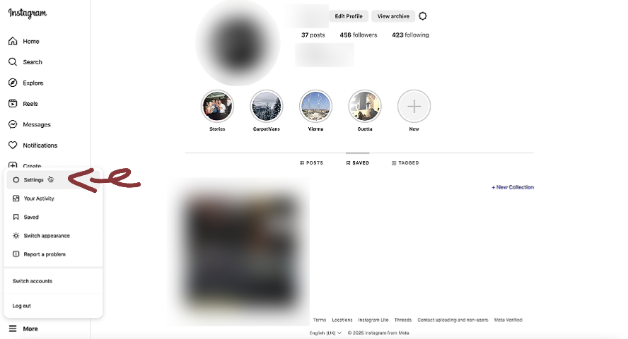 Step 2: Navigate to Settings