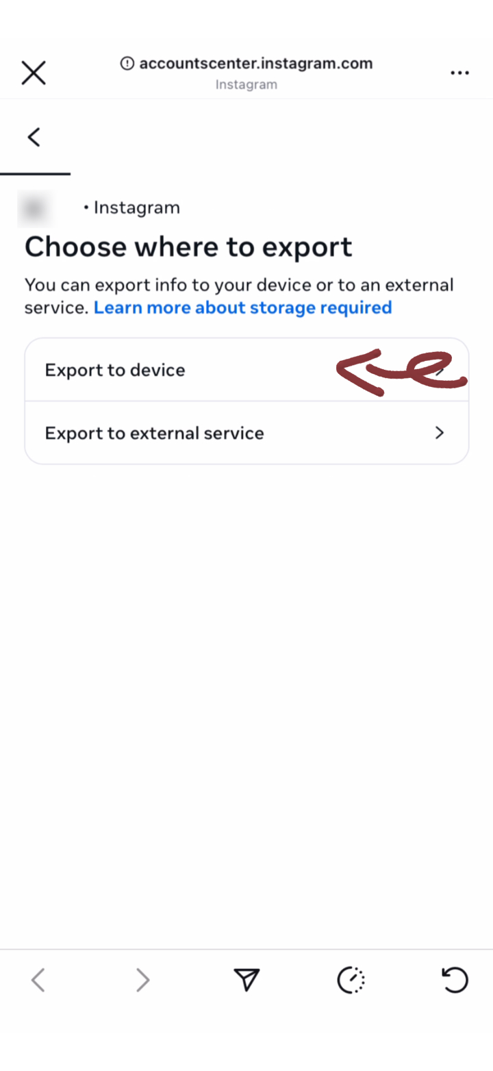 Step 6: Choose Export to Device
