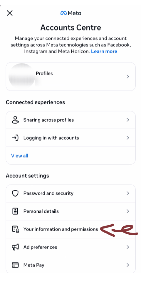 Step 3: Choose Your Information and Permissions